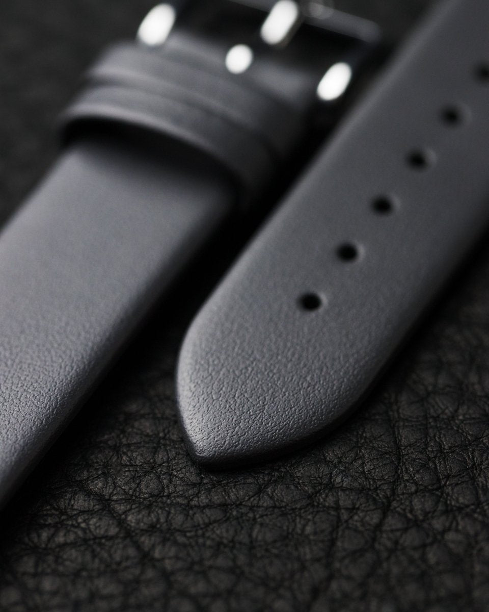 Toronto | Flat Calfskin Leather watch band - Strapped For Time