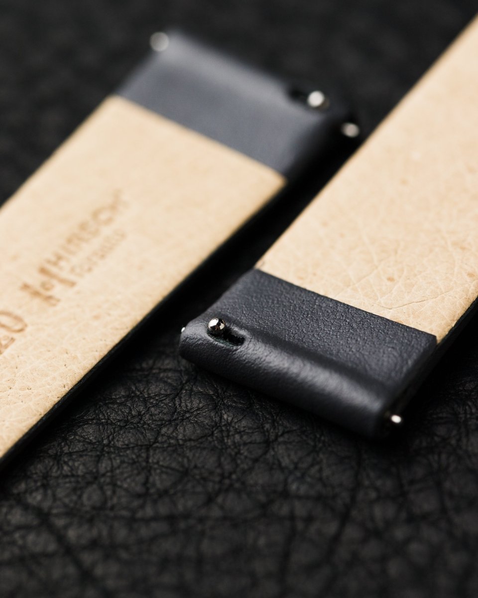 Toronto | Flat Calfskin Leather watch band - Strapped For Time