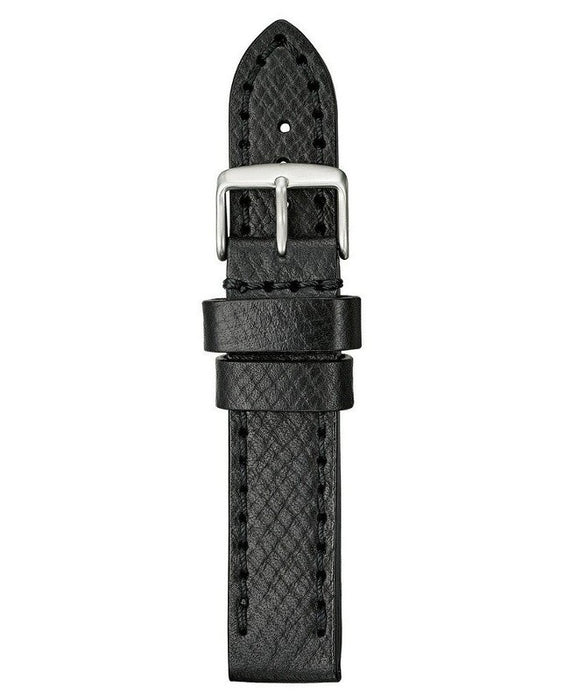 Thick Horween Leather Watch Band Black