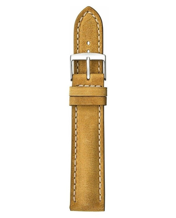 Padded Vintage Leather Watch Band Almond