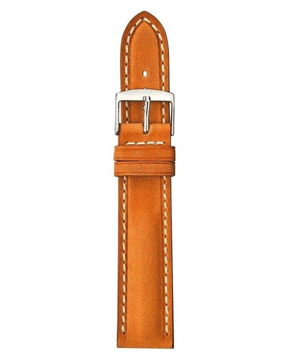 Padded Vintage Leather Watch Band Orange