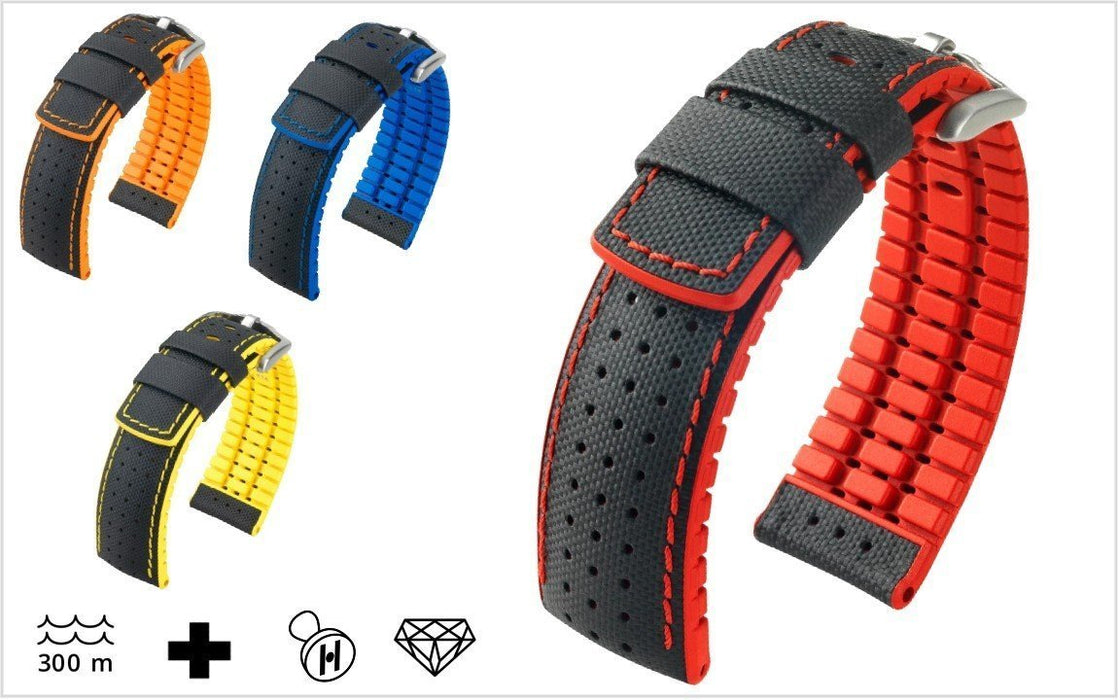 Hirsch Robby Watch Band Red watch band - Strapped For Time