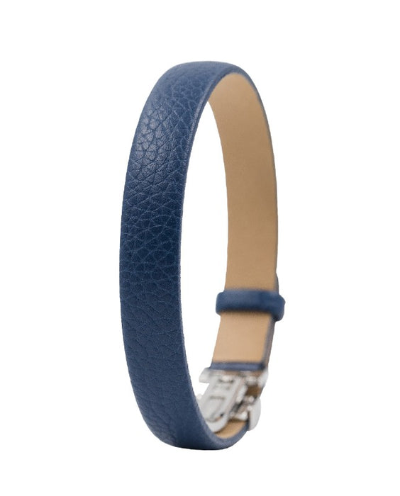SETH Leather Clasp Bracelet | Blue