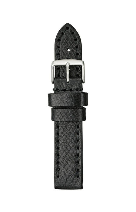 Thick Horween Leather Watch Band Black watch band - Strapped For Time®