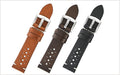 Vintage Rally Leather Watch Band Brown watch band - Strapped For Time